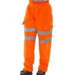 Beeswift Hi Viz Jogging Bottoms Orange 4XL BSJBOR4XL