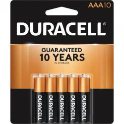 Duracell Plus AAA Battery Pack of 10 AAADURB10+ BT0004
