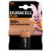 In the photograph, there are multiple Duracell Plus AA batteries and a single pack of a Duracell 9V battery, known as the 9VDUR+ BT0009. The batteries have a sleek, cylindrical shape with a bright copper top and a dark blue bottom. They are arranged neatly side by side, creating a vibrant and reliable energy source. The packaging of the 9V battery displays the signature Duracell logo and product details.