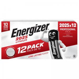 Energizer Lithium CR2025 Coin Cell Pack of 12 BT0018