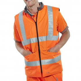 Beeswift Reversible Bodywarmer Orange Grey L BWENGORL