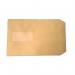 The photo shows a pack of 500 CTS C5 Envelopes in manilla color, each made of 90gsm paper and measuring 229x162mm. Each envelope has a window, ready to seal and deliver important documents or correspondence.