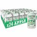 A collection of 24 x 330ml cans of Cawston Press apple soft drinks, neatly stacked and ready to be enjoyed. The iconic Cawston Press branding is prominently featured on the vibrant green packaging.