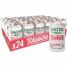 This image features a case of 24 330ml cans of Cawston Press Rhubarb soft drinks from Cawston Press. The cans are neatly stacked, with the iconic Cawston Press branding prominently displayed on a white background. The bright pink color of the cans stands out against the crisp white background. The image exudes a refreshing and vibrant vibe.