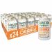 In the photo, there are 24 orange cans of Cawston Press soft drinks arranged neatly in a box. The vibrant orange color of the cans is eye-catching and the Cawston Press logo can be seen clearly on each one. The packaging is sleek and modern, making it a refreshing choice for a summer pick-me-up.