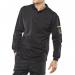 In the photo, a Beeswift High Visibility Clothing Beeswift Arc Flash Polo Shirt in Navy Blue is shown in size Medium. The bright color and reflective accents stand out, providing safety in low light conditions. The shirt has a classic polo design with a collared neckline and short sleeves.
