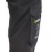 This picture features a pair of navy blue Beeswift Arc Flash Trousers, size 36. The trousers have a lightweight and breathable design, with multiple pockets and reinforced stitching for durability. The waistband is adjustable for a comfortable fit.