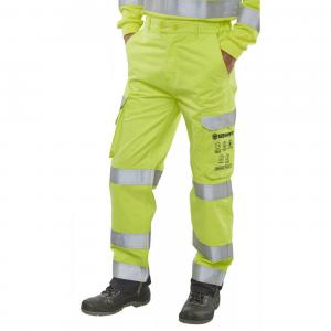 Beeswift High Visibility Trousers Saturn Yellow Navy 46T CARC5SYN46T