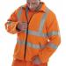 The brightly colored Beeswift High Visibility Jackets are perfect for staying safe in any work environment. This particular Beeswift Carnoustie Fleece Jacket in orange, size large, offers both warmth and visibility. It features a full zip and multiple pockets for convenience.