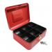 CashDocument Boxes Cash Box Red 8” CBRD8