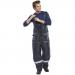 Beeswift Coldstar Freezer Bib Trousers Navy Blue S CCFBTNS