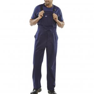 Beeswift Cotton Drill Bib And Brace Navy Blue 40 CDBBN40