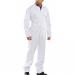 The image shows a white Cotton Drill Boilersuit from Beeswift with a size of 54. The suit is made of high-quality materials and has a sleek design that offers both comfort and protection. The white color adds a professional touch, making it suitable for various tasks and environments. The sturdy fabric and precise stitching ensure durability and functionality for any industrial or work-related tasks.