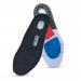 In the photograph, the Beeswift Footwear Beeswift Gel Insoles 05 CF100005 are shown in a bright yellow packaging. The insoles themselves are clear and have a gel-like texture. The packaging notes the brand name, product name, and size. The insoles appear to be cushioned and flexible.