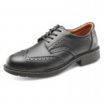 The Beeswift Smart Shoes Beeswift Brogue Shoe S1 Black 09 CF11509 features a sleek black design with intricate brogue detailing. The shoes are made with high-quality materials and have a comfortable fit. They are suitable for both casual and formal events.