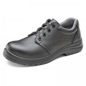 Beeswift Micro-Fibre Tie Shoe S2 Black 10.5 CF82310.5