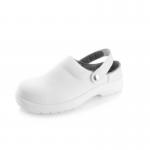 The photograph features a pair of Beeswift Micro Fibre Slipper White 04 CF84204, showcasing their soft and fluffy texture. The slippers are a crisp white color, with a sleek and modern design. They are ideal for cozying up at home or running quick errands.