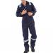 Beeswift Flame Retardant Burgan Boilersuit Anti-Static Navy Blue 46 CFRASBBSN46