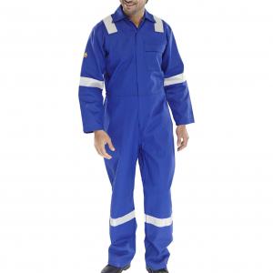 Beeswift Fire Retardant Nordic Design Boilersuit Royal Blue 36