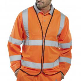 Beeswift Fire Retardant Hi-Vis Jerkin Orange XL CFRPKJORXL