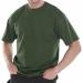 This photo showcases a Beeswift Heavy Weight Tee Shirt in Bottle Green, size 2XL. The shirt has a comfortable, relaxed fit and is made of high-quality material. The vibrant green color is eye-catching, and the Beeswift logo is visible on the chest. This shirt is perfect for casual everyday wear.