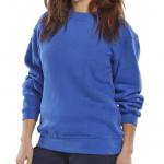The Beeswift Sweatshirt in Royal Blue is made from a comfortable polycotton blend. It features ribbed cuffs and hems for a snug fit, and a classic crew neckline. The iconic Beeswift logo is embroidered on the chest, making it a stylish and casual addition to any wardrobe.