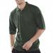 The photograph features a group of sleek and stylish Beeswift polo tops in a rich bottle green color. The tops have a classic polo shirt design with a collar and three buttons, and the Beeswift logo is prominently displayed on the chest. The small size makes it a perfect fit for a petite wearer.