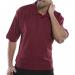 This photo features vibrant burgundy Beeswift polo tops in a size medium. The high-quality polo shirts have a classic polo collar and beehive logo on the chest, perfect for a casual yet stylish look. Made with soft and durable fabric, these polo tops are a must-have for any wardrobe.