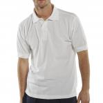 This photograph showcases a classic white Beeswift Polo Shirt in size large. The shirt features the iconic Beeswift logo embroidered on the left chest. The fabric is lightweight and comfortable, making it suitable for any casual occasion. Perfect for adding a touch of sophistication to any outfit.