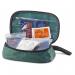 The photograph shows a Click Medical first aid refill, specifically a one-person refill (44003T, CM0007). Various medical supplies such as bandages, gauze, and antiseptics are neatly packaged and labeled, ready for use in case of emergency. The refill is compact and easy to store, perfect for homes, offices, and travel.