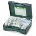 A compact and complete first aid kit, perfect for any emergency situation. Includes an eyewash and burn dressings for quick treatment. Compact design for easy storage and transportation. Essential for any first aid situation.