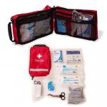 The picture features the Click Medical First Aid Click Medical CUTEEZE BLEED CONTROL KIT, designed specifically for knife crime situations. The kit includes various medical supplies and tools, organized in a compact and easily accessible manner.
