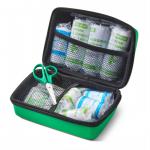 A compact, portable first aid kit designed for use in public service vehicles, the Click Medical Travel First Aid Kit is perfect for emergency situations. Housed in a small Feva case, it contains all necessary items for basic medical care and is easily accessible in case of need.