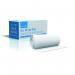 A blue boxed eye pad and bandage from Click Medical First Aid Supplies is shown in the image. The eye pad is neatly packaged alongside the bandage, ready for use in case of an emergency. The bright blue color adds a touch of visibility, making it easy to find in a first aid kit.