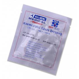 Cuteeze Click Medical Haemostatic Soluble Dressing 10X10cm  CM0568