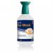 The image shows a 500ml blue eyewash bottle with an attached eye bath, labeled as Click Medical Eyewash Supplies. The bottle has a white label with blue text and illustrations, and the words Blue Dot Eye Wash can be seen at the top. The background is a clean white surface.