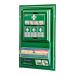 The Cederroth First Aid Click Medical panel is a compact size first aid kit with a red and white case. The panel features multiple compartments and sections to store medical supplies, including bandages and gauze. The panel has a visible emergency cross symbol on the front.