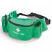 This photo shows a compact first aid bag from Click Medical, specifically their Beeswift Medical CM1101 model. The bag is designed with multiple pockets for extra storage and easy access to essential medical supplies. It has a sleek black design, with the Click Medical logo prominently displayed on the front. The bag appears lightweight and practical, making it ideal for on-the-go situations.