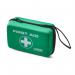 This photo shows a Click Medical Empty First Aid Bag and a Beeswift Medical Handy Feva First Aid Case, both in the CM1107 model. The bags appear compact and durable, with multiple pockets and handles for easy transportation. The bright red color suggests high visibility and readiness for emergency situations.