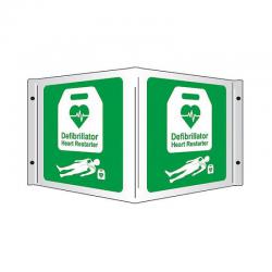 Safety First Aid Click Medical AED 3D PROJECTING SIGN 43X23CM  CM1242