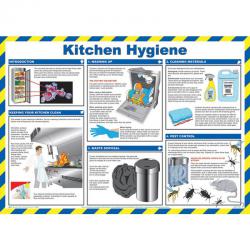 Safety First Aid Click Medical Kitchen Hygiene Poster  CM1300
