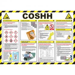 Safety First Aid Click Medical Coshh Poster  CM1305