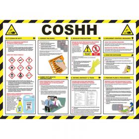 Safety First Aid Click Medical Coshh Poster  CM1305