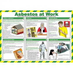 Safety First Aid Click Medical Asbestos At Work Poster  CM1314