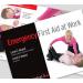 In the image, several medical training books and manuals are displayed, with one titled Click Medical Emergency First Aid At Work and labeled as CM1316. The books have colorful covers and are stacked neatly on a desk, providing a comprehensive resource for emergency first aid.