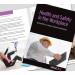 The picture features a stack of official Click Medical Training Books and Manuals, specifically the Click Medical Health And Safety In The Workplace Book (CM1318). The cover depicts a workplace setting with safety symbols and clear title text. The books appear new and unblemished, ready for use in a professional environment.