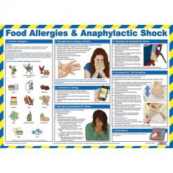 Safety First Aid Click Medical Food Allergies And Anaphylactic Shock Poster  CM1329