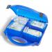 This image shows the Click Medical First Aid Click Medical Delta Hse 1-10 Person Catering Kit. It includes essential items for first aid and emergency situations, such as bandages, gauze, and antiseptic wipes. The compact and portable design makes it easy to store and access in the event of an accident.