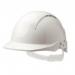 Centurion Concept Core Full Peak Slip Ratchet Vented Helmet White  CNS09CWF