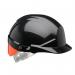 The Centurion REFLEX BLACK SLIP RATCHET HELMET is a sleek and sturdy head protection system. Featuring a vibrant orange flash, this helmet is designed to keep the wearer safe and stylish. The innovative CNS12KHVOA construction ensures a snug and comfortable fit.